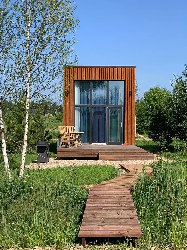 Дома в аренду Шелуха Хаус Уютный Tiny House с мансардным окном — фото 1